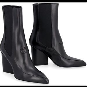 Salvatore Ferragamo Gancini Ankle Boots